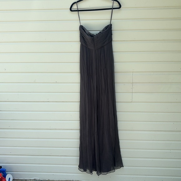 AMSALE charcoal Silk Chiffon - Picture 2 of 10